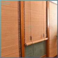 Bamboo Blinds Curtain Copper Hook Roller Shutter Zen Decoration Hallway Partition Door Curtain Ancient Style Shading Chinese Tea House Retro Sunshade