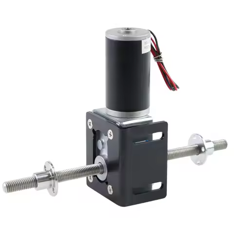 5840-31zy M8 Thread Shaft DC 12V 24V Worm Gear Motor Electric Motor With Flange & Bracket