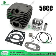 Complete Cylinder Block Assy Chainsaw Block 58cc/ 52cc + clutch gasket diameter 45.2mm Chainsaw comp
