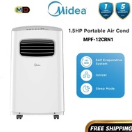 （FREE SHIPPING）MIDEA 1.5HP MPF-12CRN1 (Ionizer) PORTABLE AIR CONDITIONER AIRCOND AIR COND 站立式流动冷气机