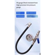 Car Tire Pressure Gauge Pump Filler Tool Air Pressure Gauge Tire with Inflator Head