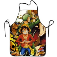 In Stock Creative Novelty Apron One Piece Luffy Apron Printed Cartoon Anime Series Apron HTCC