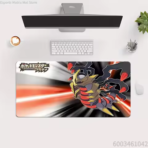 Pokemon Giratina Platinum Version Dynamic Scene Extended Gaming Mouse Pad Large Desk Mat