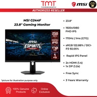 MSI G244F 23.8" Gaming Monitor | 1ms (GTG) 170Hz | FHD Rapid IPS | HDMIx2 & DP & Headphone-out | sRG