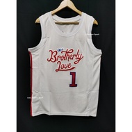 Embroidery Philadelphia 76ers Brotherly Love #1 James Harden Basketball Jersey