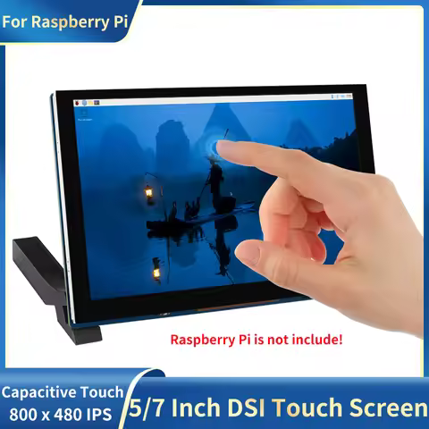 Raspberry Pi 5 / 7 Inch DSI Touch Screen 800x480 IPS Display with Holder DSI MIPi interface Full Fit