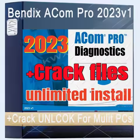 2024 Bendix ACom Pro Diagnostics 2023v1+Crack UNLCOK for Mulit PCs Truck Support Updates NEW Educati