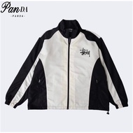 Panda Stussy Windbreaker Jacket Loose Bomber Jacket For Men Black Coat Comfortable Everyday Wear Jac