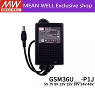 MEAN WELL GSM36U GSM36U05-P1J GSM36U12-P1J GSM36U24-P1J 36W AC-DC Reliable Green Medical Adaptor