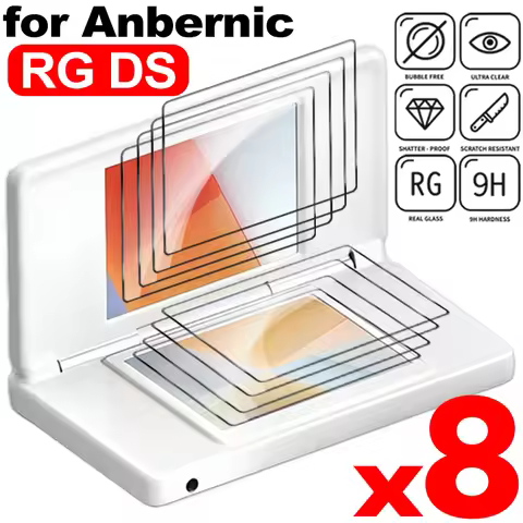 Upper Lower Screen Protective Cover Films Tempered Glass For Anbernic RG DS 9H Hardness Screen Prote