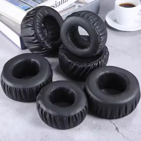 1pair Replacement Earpads fit for SONY MDR-XB500 MDR-XB700 Headphone Headset Cushion Black Artifical