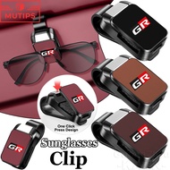 Toyota GR Car Sunglasses Clip Car Sun Visor Glasses Holder Sunglasses Storage Case For 86 Yaris Vios