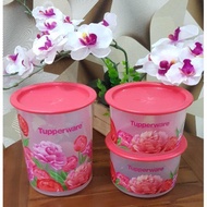 Tupperware Blooming Peonies one Touch - 3pcs in a Set