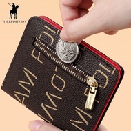 A-🥨POLOGenuine Wallet Women's Small and Simple Women's Wallet New Fashion Small Wallet Women's Short Coin Purse Mini XCM