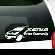 Stiker Xenia Kaca Mobil Belakang keren Sticker Xenia Owner Kaca Mobil