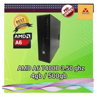 AMD A6 7400B 3.50ghz / 4GB / 500GB / AMD CPU A6 / REFURBISHED