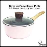 CYPRUZ Pink Non-Stick Ceramic Pan | Ceramic Saucepan Induction Cooker
