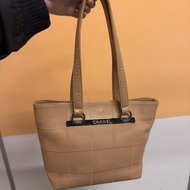 CHANEL Chocolate Bar Caviar Tote 香奈兒 巧克力方格 魚子醬 托特包