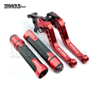 คันโยกคลัตช์เบรกอัลลอยสำหรับยามาฮ่า XSR155 2019-2023 2024ปลอกแฮนด์จักรยานยนต์ยางกันลื่นยาว