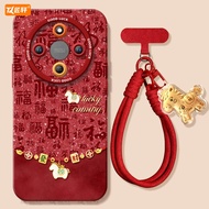 Year of the Horse Pendant Suitable for Glory X70 Phone Case X60 Racing Version X50pro Case x5o Fork 