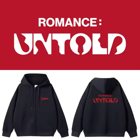 ENHYPEN 2024 Romance Untold Fla S Hooded Zipper Cardigan Autumn Winter Women's Sweatirt Triacetate F