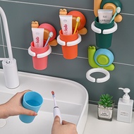 Creative snail children's toothbrush cup cartoon fall proof set bathroom toothbrush holder mouthwash cup