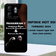 CC25 Flexible rubber softcase/ for Infinix Hot 50i 2024 Men's Motif/ Latest Infinix Hot 50i/ case In