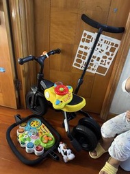 兒童多功能三輪車 兩用平衡車 推車