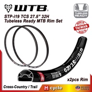 WTB STP I19 TCS 27.5" MTB Rim Set Tubeless Ready 275 XC Cross Country Trail Wheelset 32H Disc Brake 