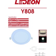 YET Ledeon LED Slim Downlight Y808 round 12W 4'' 5'' plaster ceiiling 1 Year Warranty yetplus down l