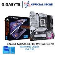 GIGABYTE B760M Aorus Elite WIFI6E GEN5 D5 / DDR5 LGA1700 Motherboard Combo I5-12400 / I5-14400 / I7-
