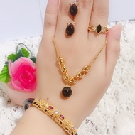 Genuine jade set black gemstone jade bracelet 88