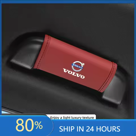 For Volvo Xc60 Xc90 V40 V60 2Pcs Car Anti Slip Pull Glove Leather Handle Protector Cover For Volvo X