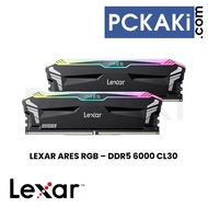 LEXAR ARES / THOR RGB 6000MHZ DDR5 32GB (2x16GB) CL30 CL38 KIT DESKTOP RAM INTEL XMP AMD EXPO