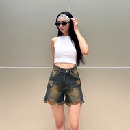 WAUW - HIPPIE Highwaist Short Jeans - Retro Navy 2357