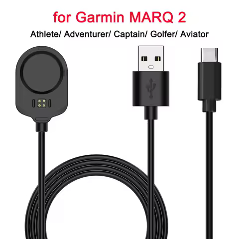 Charging Dock Cable for Garmin MARQ 2 Gen2 Smartwatch USB/TYPE-C Charger Athlete Adventurer Captain 