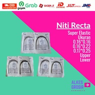 Niti Recta 016x022 016x016 017x025 Upper Lower Super Elastic Wire Ortho Braces 1 pack 10pcs