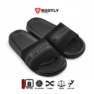 Rootly Men's Sandals Full Black Motif