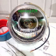 Yamaha x ride old headlight reflector plus 3-inch biled X-Ride headlight plus 3-inch biled
