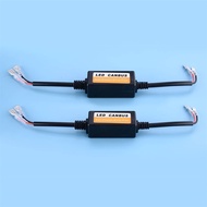 2Pcs Car H1/H3 LED Headlight Decoder Device Canbus Anti Flicker Resistor Adapter Error Free Canceler