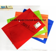 A4/A3 SIZE CLEAR BAG BUTTON FILE/DOCUMENT BAG(1 PCS)