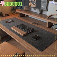 SHOUOUI Wool Felt Mouse Pad, Non-slip Gaming Accessories Keyboard Mice Mat, 90x40cm Writing Mat Large Size Home Office Computer Desk Protector