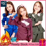 Baju Kurung Moden Budak Perempuan Size S-XL Moss Crepe Baju Raya Budak Perempuan 2023 Kurung Budak P
