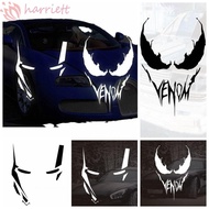 HARRIETT Anime Venom Cool Stickers, PET Venom Reflective Venom Stickers, Moto Windshield Sticker Iron Man Self Adhesive Modified Motorcycle Reflective Vinyl Decals Auto Styling