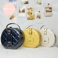 READY STOCK• Quilted Circle Crossbody Bag