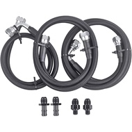 48RE Transmission Cooler Lines Kit for Dodge Ram 2500/3500 Cummins 5.9L 2003-2007, Stainless Steel &
