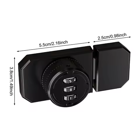 For Closet Door 1 Set No-Punch Combination Door Lock 3 Digit Password Cabinet Locks With Combination