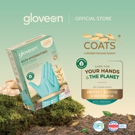 GloveOn Eco-Hydrating Nitrile Gloves (Turquoise) – Moisturising &amp; Biodegradable Gloves (50pcs) [Travel Size]