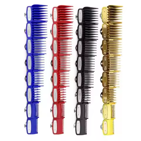Kemei Hair Clipper Limit Comb Guide Attachment Size Barber Replacement 1.5/3/4.5/6/10/13/19/25/mm 8p