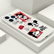 Case iPhone 13 Pro Max 13PRO 12PRO 13PROMAX 12PROMAX 12MINI 13MINI 12 MINI 12 Pro Max MF141A Mickey Minnie Silicone fall resistant soft Cover phone Case